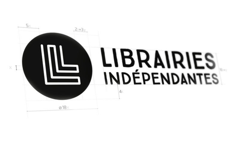 Construction du logo Librairies Indépendantes agence secrète