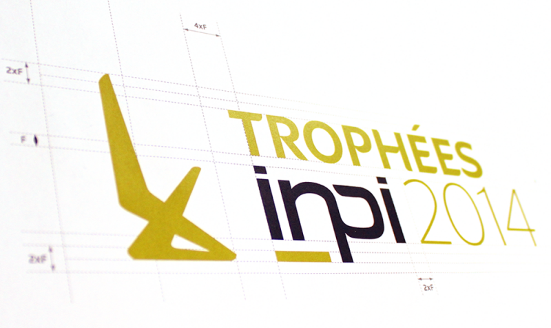 Logo INPI Trophées conçu par l'agence secrète