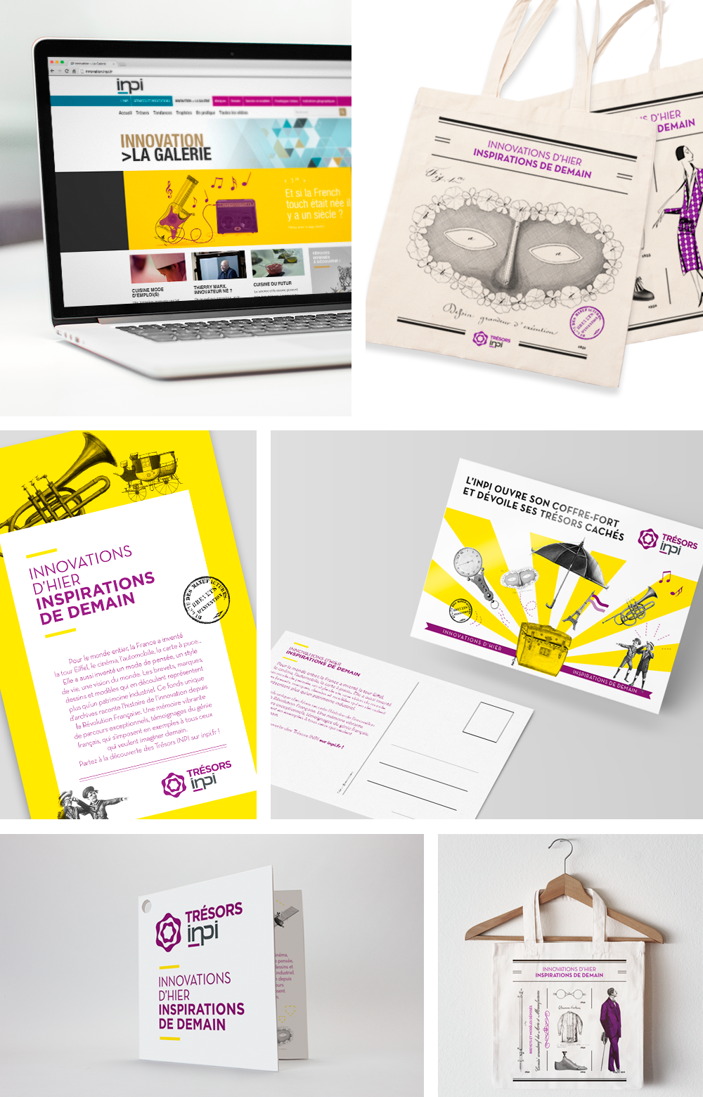  Trésors INPI déclinés sur le site totebag carte com agence secrète
