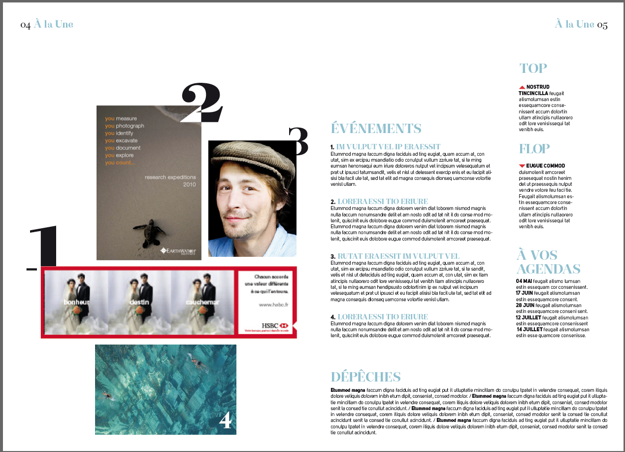  Intérieur du magazine HSBC agence secrète