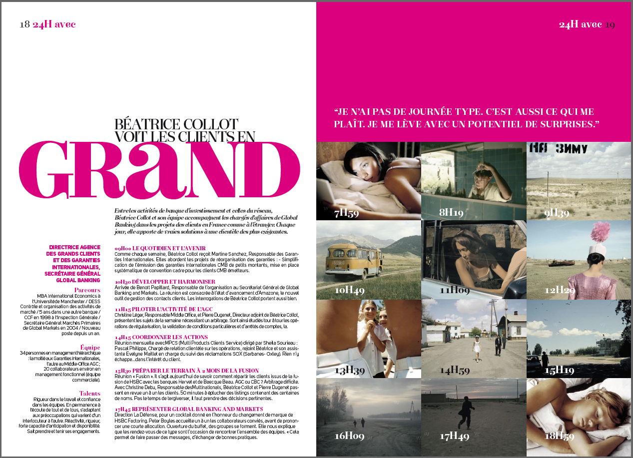  Intérieur du magazine HSBC agence secrète