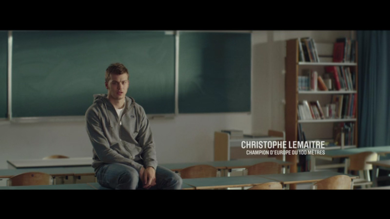  Campagne contre la harcèlement avec Christophe Lemaître, agence secrète