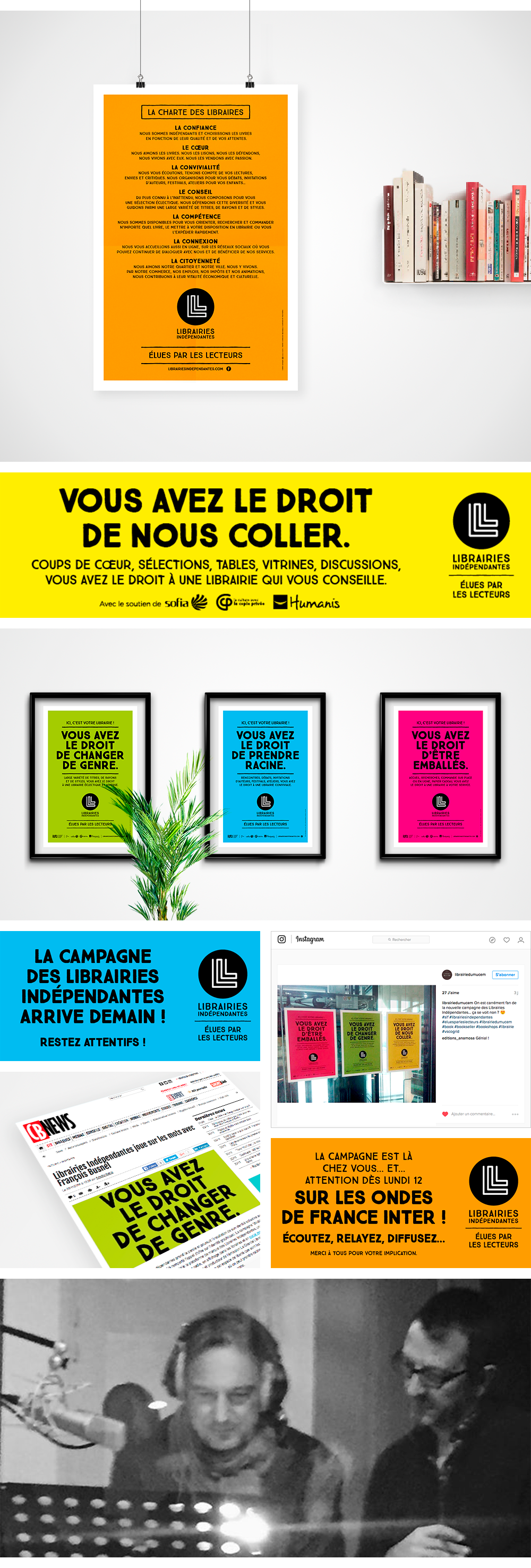 Campagne de l agence secrète pour les Librairies Indépendantes avec François Busnel