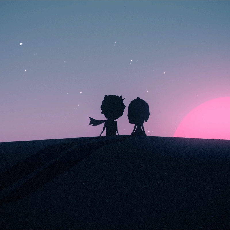 Gif des personnages du film de voeux de l INPI par l agence secrète