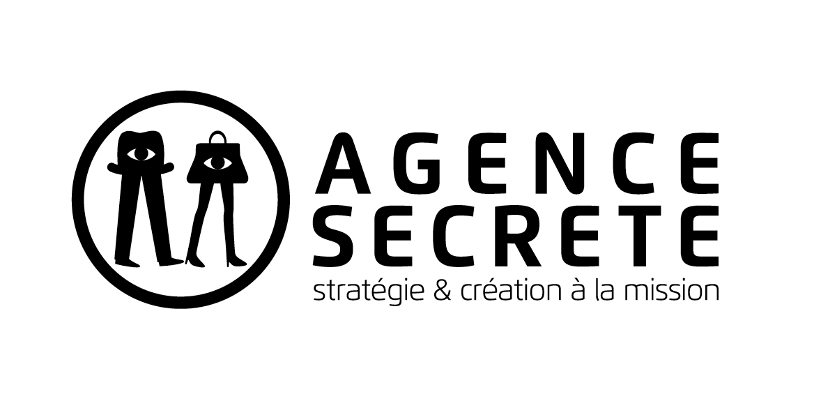 Logo et signature de l'agence secrète, agence de stratégie et création à la mission
