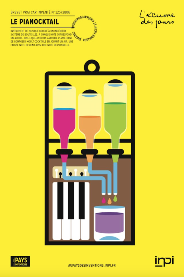  Illustration vectorielle du pianocktail réalisée par l'agence secrète pour l'INPI